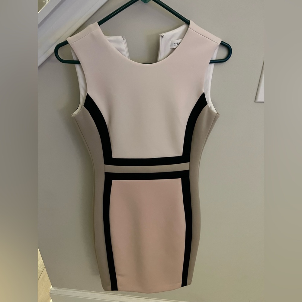 Calvin Klein color block dress